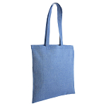 150 g/m2 recycled cotton shopping bag, melange effect, long handles 4