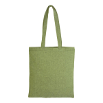 150 g/m2 recycled cotton shopping bag, melange effect, long handles 3