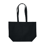 280 g-m2 cotton shopping bag, long handles and bottom gusset 2