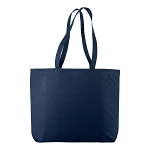 135 g/m2 cotton shopping bag, long handles and bottom gusset 2