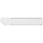 Tait 15 cm heart-shaped recycled plastic ruler 3