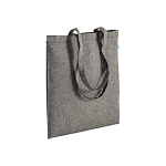 Recycled cotton shopping bag 190 g/m2, long handles, 38 x 42 cm 1