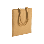 Recycled cotton shopping bag 190 g/m2, long handles, 38 x 42 cm 1