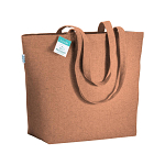 280g/m2 recycled cotton shopping bag, long handles and gusset 1