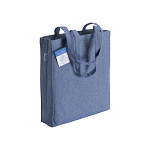 280 g/m2 recycled cotton carbon neutral shopping bag, long handles and gusset 1