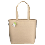 220/g m2 organic cotton shopping bag, long handles and bottom gusset 2