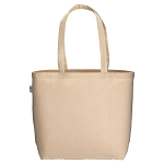 220/g m2 organic cotton shopping bag, long handles and bottom gusset 3