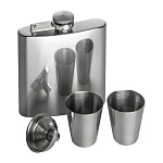 Hipflask set with 2 cups 1