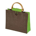 Jute bag with bamboo grip 1