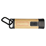 Kuma bamboo/RCS recycled plastic torch with carabiner 4