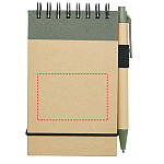 Zuse A7 recycled jotter notepad with pen 4