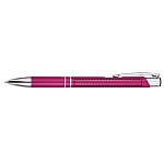 Moneta aluminium click ballpoint pen (blue ink) 4