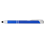 Moneta anodized aluminium click stylus ballpoint pen (blue ink) 4