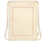 Orissa 140 g/m² organic cotton drawstring bag 5L 4