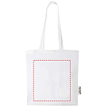 Madras 140 g/m2 GRS recycled cotton tote bag 7L 4