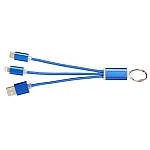 Metal 3-in-1 charging cable with keychain 4