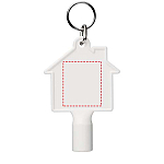 Maximilian house-shaped recycled utility key keychain 4