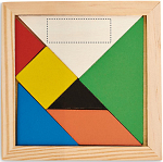 Puzzle Tangram in lemn 2