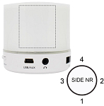 Baterie externa rotunda cu LED 3