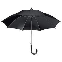 Automatic umbrella with telescopic plastic drip-catcher system