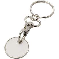 Rory keyring with trolley coin