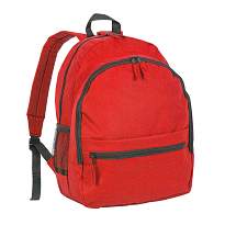 600d polyester 6-pocket backpack (two mesh side pockets). front pocket with velcro