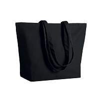 280 g-m2 cotton shopping bag, long handles and bottom gusset