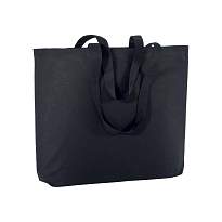 135 g/m2 cotton shopping bag, long handles and bottom gusset