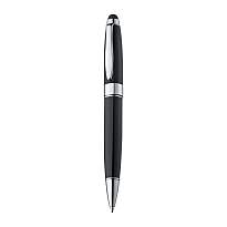 Metal ball pen with touch pad