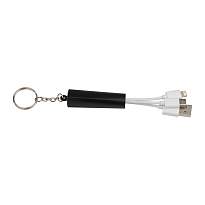 Keychain with USB charging cab