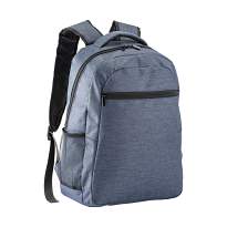 Laptop backpack (15'')in polyester with melange effect