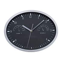 Wall clock with hygro, thermo