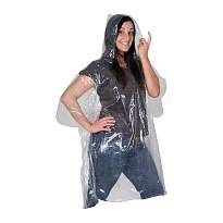 Rain poncho in plastic cover