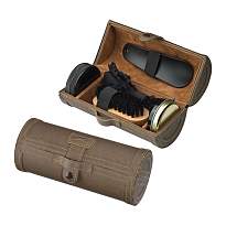 Shoe polishing case