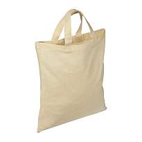 Cotton bag with short handles