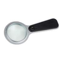 Magnifier with white LED