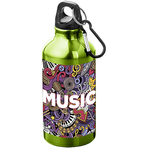 Oregon 400 ml aluminium water bottle with carabiner 2