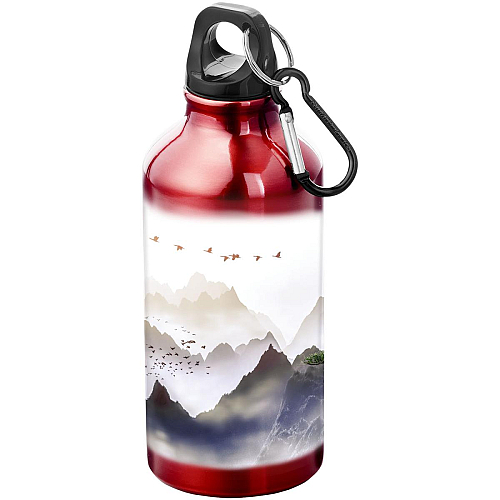 Oregon 400 ml aluminium water bottle with carabiner 2