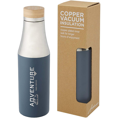 Hulan 540 ml copper vacuum insulated stainless steel bottle with bamboo lid 3