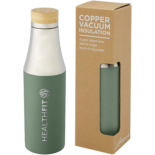 Hulan 540 ml copper vacuum insulated stainless steel bottle with bamboo lid 3