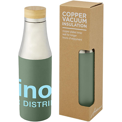 Hulan 540 ml copper vacuum insulated stainless steel bottle with bamboo lid 4