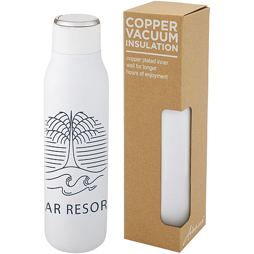 Marka 600 ml copper vacuum insulated bottle with metal loop 2