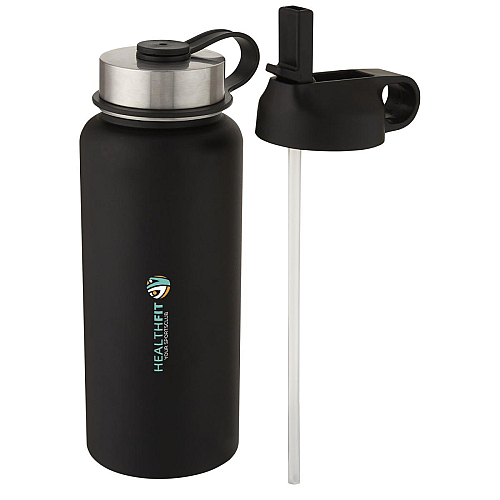 Supra 1 L copper vacuum insulated sport bottle with 2 lids 2