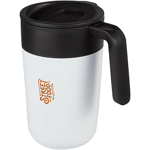 Nordia 400 ml double-wall recycled mug 2