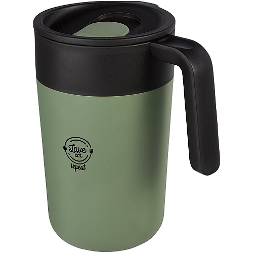 Nordia 400 ml double-wall recycled mug 2