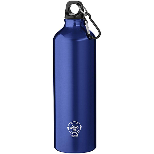 Oregon 770 ml RCS certified recycled aluminium water bottle with carabiner 2