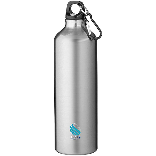 Oregon 770 ml RCS certified recycled aluminium water bottle with carabiner 2