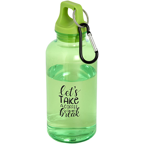 Oregon 400 ml RCS certified recycled plastic water bottle with carabiner 2