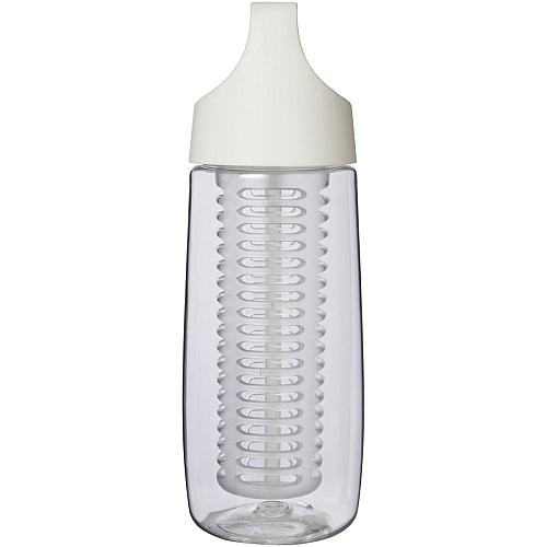 HydroFruit 700 ml recycled plastic sport bottle with flip lid and infuser 4