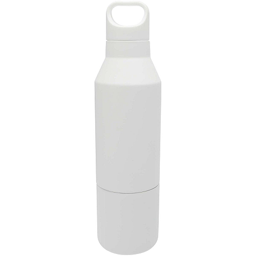 Odessy 600 ml RCS certified recycled stainless steel insulated bottle with 300 ml cup 4